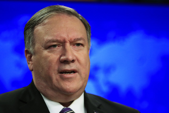 Secretary of State Mike Pompeo talks about Venezuela at the State Department in Washington, Friday, Jan. 25, 2019. (AP Photo/Manuel Balce Ceneta)